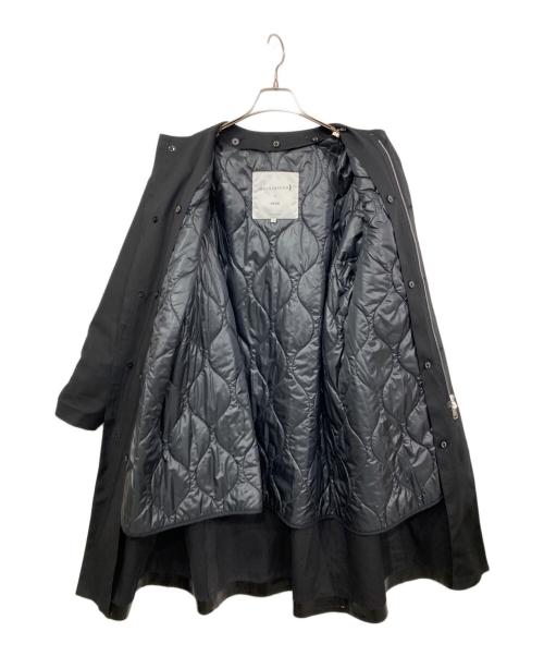 MACKINTOSH（マッキントッシュ）MACKINTOSH (マッキントッシュ) HYKE (ハイク) ゴム引きノーカラー中綿ライナーコート ブラック サイズ:1の古着・服飾アイテム