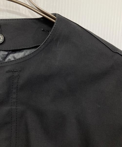 MACKINTOSH（マッキントッシュ）MACKINTOSH (マッキントッシュ) HYKE (ハイク) ゴム引きノーカラー中綿ライナーコート ブラック サイズ:1の古着・服飾アイテム