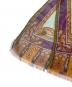 中古・古着 ETRO (エトロ) ペイズリー柄シルクストール ブラウン×パープル：6000円