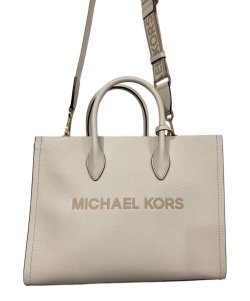 MICHAEL KORS（マイケルコース）MICHAEL KORS (マイケルコース) ミレラミディアムペブルドレザー アイボリーの古着・服飾アイテム