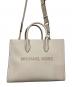 MICHAEL KORS (マイケルコース) ミレラミディアムペブルドレザー アイボリー：13000円