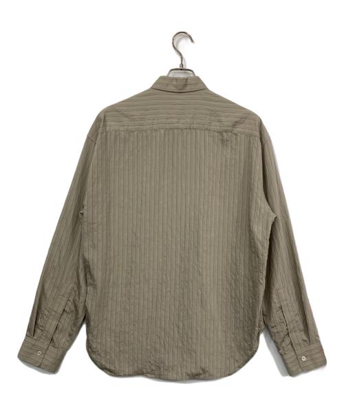 STUDIO NICHOLSON（スタジオ ニコルソン）STUDIO NICHOLSON (スタジオ ニコルソン) ストライプシャツ ベージュ サイズ:Mの古着・服飾アイテム