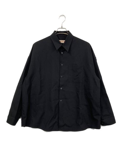 MARNI（マルニ）MARNI (マルニ) ウールトロピカルシャツ ブラック サイズ:46の古着・服飾アイテム