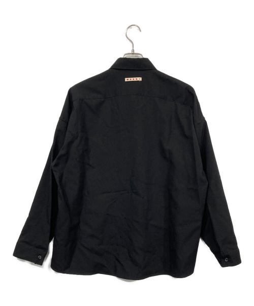 MARNI（マルニ）MARNI (マルニ) ウールトロピカルシャツ ブラック サイズ:46の古着・服飾アイテム