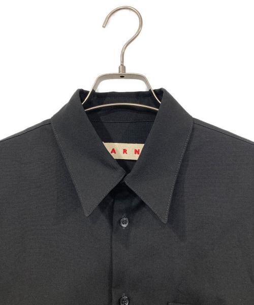 MARNI（マルニ）MARNI (マルニ) ウールトロピカルシャツ ブラック サイズ:46の古着・服飾アイテム