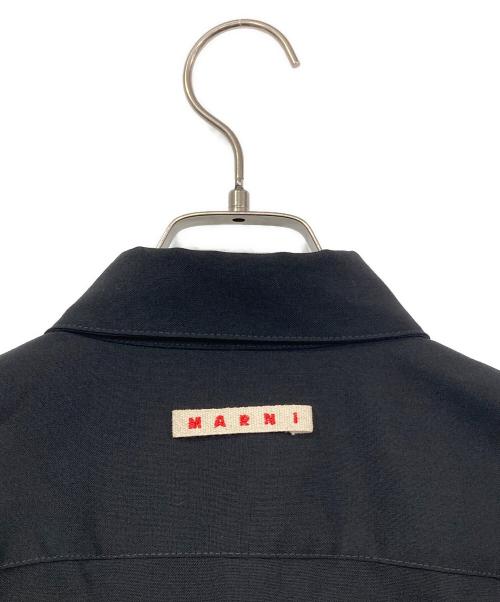 MARNI（マルニ）MARNI (マルニ) ウールトロピカルシャツ ブラック サイズ:46の古着・服飾アイテム