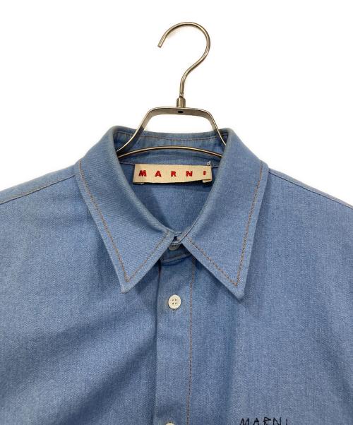 MARNI（マルニ）MARNI (マルニ) コットンデニムシャツ ブルー サイズ:46の古着・服飾アイテム