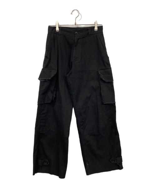 soerte（ソエルテ）soerte (ソエルテ) Wide straight military pants ブラック サイズ:1の古着・服飾アイテム