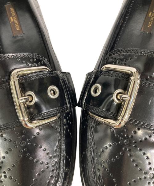 LOUIS VUITTON（ルイ ヴィトン）LOUIS VUITTON (ルイ ヴィトン) パンチングローファー ブラック サイズ:35 1/2の古着・服飾アイテム