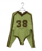 MAISON SPECIALメゾンスペシャル）の古着「Numbering Knit Body Suit」｜グリーン