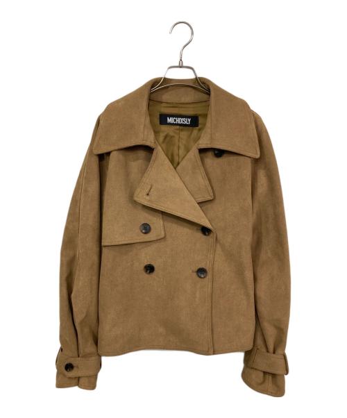 MICHIXSLY（ミチカケルスライ）MICHIXSLY (ミチカケルスライ) SLY (スライ) SUEDE SHORT TRENCH ブラウン サイズ:FREEの古着・服飾アイテム