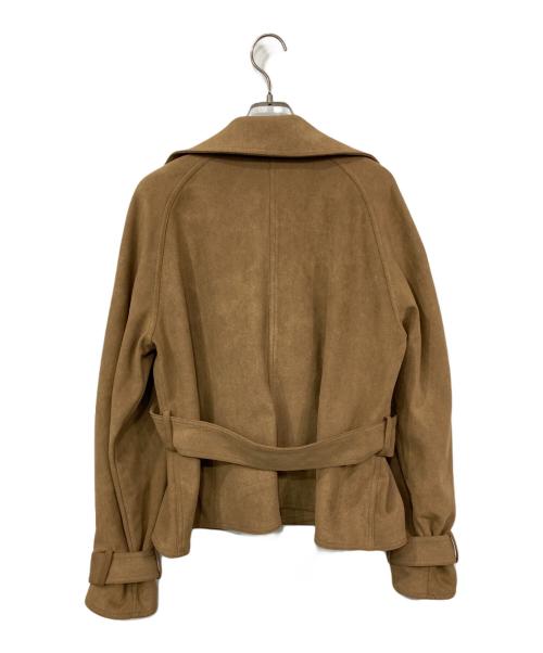 MICHIXSLY（ミチカケルスライ）MICHIXSLY (ミチカケルスライ) SLY (スライ) SUEDE SHORT TRENCH ブラウン サイズ:FREEの古着・服飾アイテム