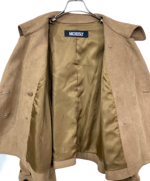 MICHIXSLY（ミチカケルスライ）MICHIXSLY (ミチカケルスライ) SLY (スライ) SUEDE SHORT TRENCH ブラウン サイズ:FREEの古着・服飾アイテム