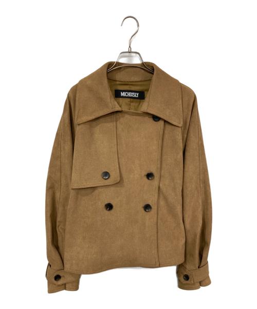 MICHIXSLY（ミチカケルスライ）MICHIXSLY (ミチカケルスライ) SLY (スライ) SUEDE SHORT TRENCH ブラウン サイズ:FREEの古着・服飾アイテム