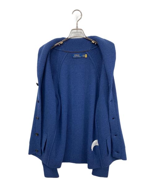 POLO RALPH LAUREN（ポロ・ラルフローレン）POLO RALPH LAUREN (ポロ・ラルフローレン) ショールカラーカーディガン ブルー サイズ:Sの古着・服飾アイテム