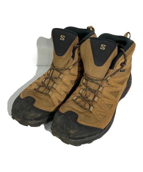 SALOMON（サロモン）SALOMON (サロモン) X Ward Leather Mid GTX ブラウン サイズ:27.5の古着・服飾アイテム