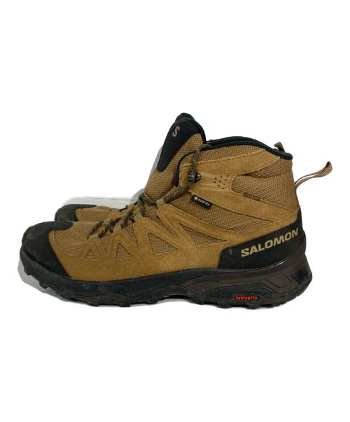SALOMON（サロモン）SALOMON (サロモン) X Ward Leather Mid GTX ブラウン サイズ:27.5の古着・服飾アイテム