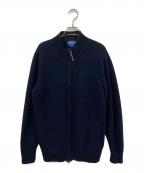 PENDLETONペンドルトン）の古着「ハイネック シェットランドウール ドライバーズニット」｜ブラック
