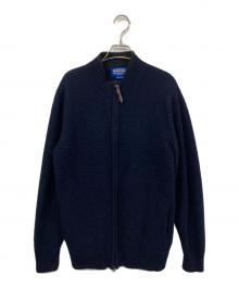 PENDLETON（ペンドルトン）の古着「ハイネック シェットランドウール ドライバーズニット」｜ブラック