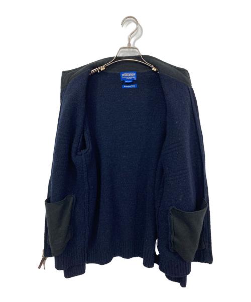 PENDLETON（ペンドルトン）PENDLETON (ペンドルトン) ハイネック シェットランドウール ドライバーズニット ブラック サイズ:Sの古着・服飾アイテム