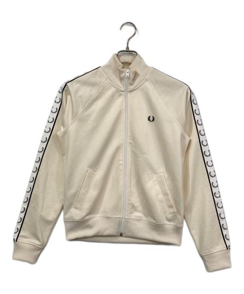 FRED PERRY（フレッドペリー）FRED PERRY (フレッドペリー) トラックジャケット アイボリー サイズ:UK10の古着・服飾アイテム