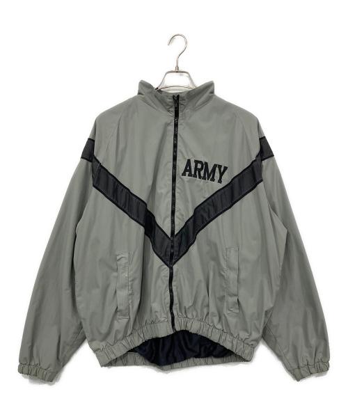 US ARMY（ユーエスアーミー）US ARMY (ユーエスアーミー) IPFUトレーニングジャケット グレー×ブラック サイズ:LARGE/REGULARの古着・服飾アイテム