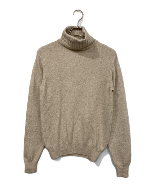 BEAMS F（ビームスエフ）BEAMS F (ビームスエフ) タートルネックニット ベージュ サイズ:48の古着・服飾アイテム