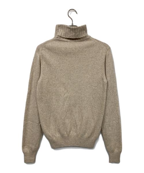 BEAMS F（ビームスエフ）BEAMS F (ビームスエフ) タートルネックニット ベージュ サイズ:48の古着・服飾アイテム