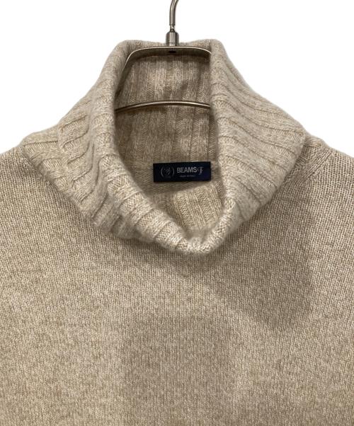 BEAMS F（ビームスエフ）BEAMS F (ビームスエフ) タートルネックニット ベージュ サイズ:48の古着・服飾アイテム