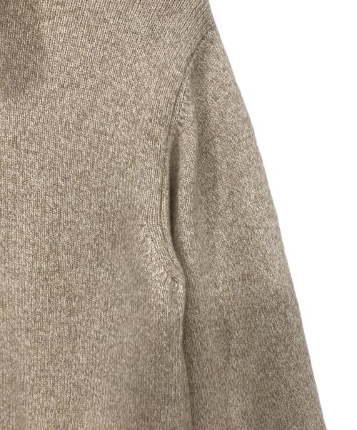 BEAMS F（ビームスエフ）BEAMS F (ビームスエフ) タートルネックニット ベージュ サイズ:48の古着・服飾アイテム
