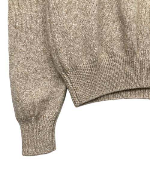 BEAMS F（ビームスエフ）BEAMS F (ビームスエフ) タートルネックニット ベージュ サイズ:48の古着・服飾アイテム