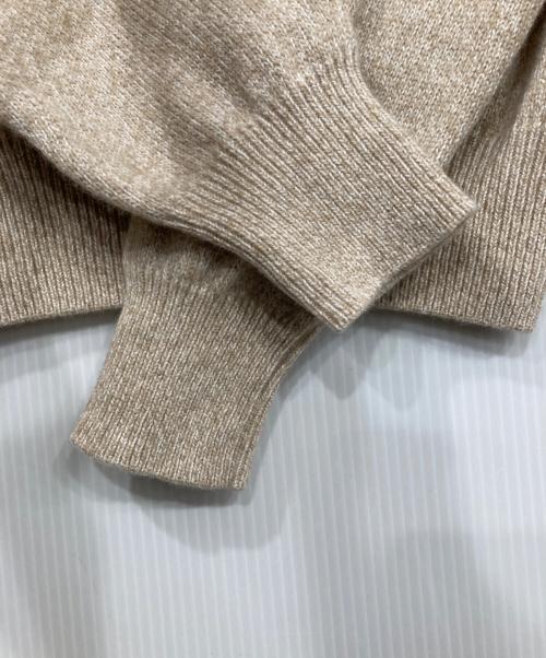 BEAMS F（ビームスエフ）BEAMS F (ビームスエフ) タートルネックニット ベージュ サイズ:48の古着・服飾アイテム