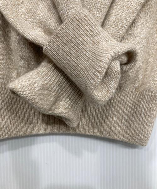 BEAMS F（ビームスエフ）BEAMS F (ビームスエフ) タートルネックニット ベージュ サイズ:48の古着・服飾アイテム