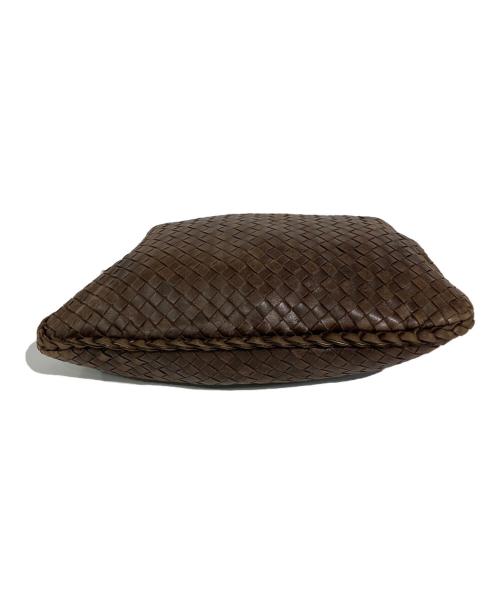 BOTTEGA VENETA（ボッテガベネタ）BOTTEGA VENETA (ボッテガベネタ) イントレチャートホーボーバッグ ブラウンの古着・服飾アイテム