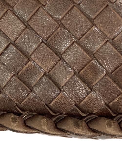 BOTTEGA VENETA（ボッテガベネタ）BOTTEGA VENETA (ボッテガベネタ) イントレチャートホーボーバッグ ブラウンの古着・服飾アイテム