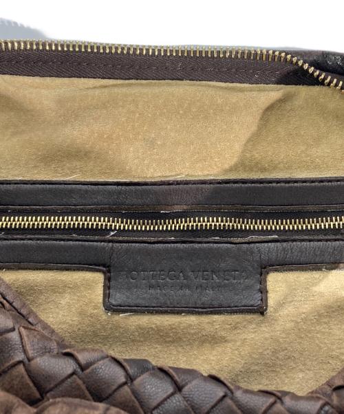 BOTTEGA VENETA（ボッテガベネタ）BOTTEGA VENETA (ボッテガベネタ) イントレチャートホーボーバッグ ブラウンの古着・服飾アイテム
