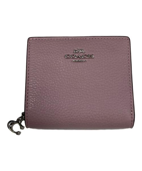 COACH（コーチ）COACH (コーチ) 2つ折り財布 ピンクの古着・服飾アイテム