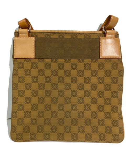 LOEWE（ロエベ）LOEWE (ロエベ) リピートアナグラムショルダーバッグ ベージュの古着・服飾アイテム