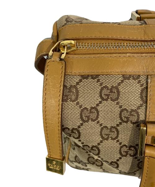 GUCCI（グッチ）GUCCI (グッチ) GGキャンバスミニボストンバッグ ベージュの古着・服飾アイテム