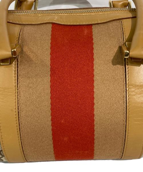 GUCCI（グッチ）GUCCI (グッチ) GGキャンバスミニボストンバッグ ベージュの古着・服飾アイテム