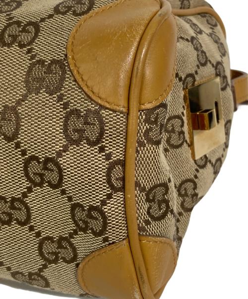 GUCCI（グッチ）GUCCI (グッチ) GGキャンバスミニボストンバッグ ベージュの古着・服飾アイテム