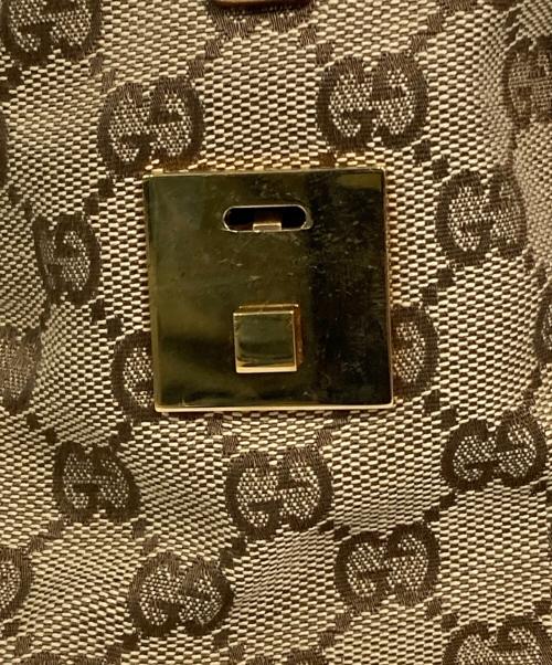 GUCCI（グッチ）GUCCI (グッチ) GGキャンバスミニボストンバッグ ベージュの古着・服飾アイテム