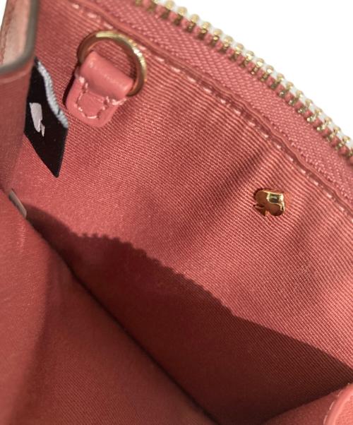 Kate Spade（ケイトスペード）Kate Spade (ケイトスペード) ミニジップカードケース ピンクの古着・服飾アイテム