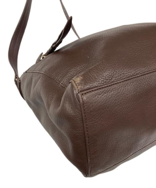 COLE HAAN（コールハーン）COLE HAAN (コールハーン) レザーワンショルダーバッグ ブラウンの古着・服飾アイテム
