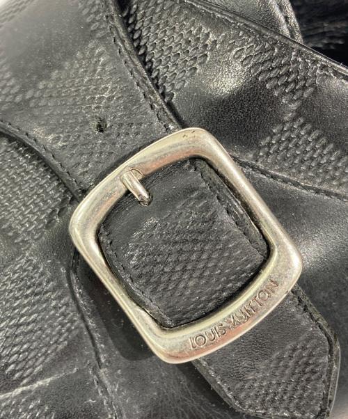 LOUIS VUITTON（ルイ ヴィトン）LOUIS VUITTON (ルイ ヴィトン) ダミエモンクストラップシューズ ブラック サイズ:8の古着・服飾アイテム