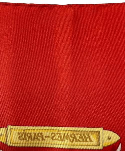 HERMES（エルメス）HERMES (エルメス) スカーフ レッドの古着・服飾アイテム