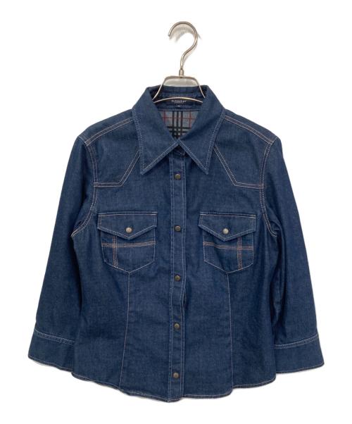 BURBERRY LONDON（バーバリーロンドン）BURBERRY LONDON (バーバリーロンドン) デニムシャツ インディゴ サイズ:42の古着・服飾アイテム