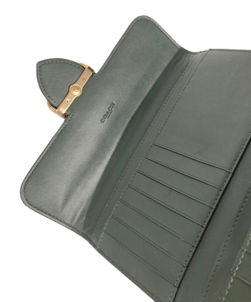 COACH（コーチ）COACH (コーチ) モーガンスリムウォレット グリーンの古着・服飾アイテム