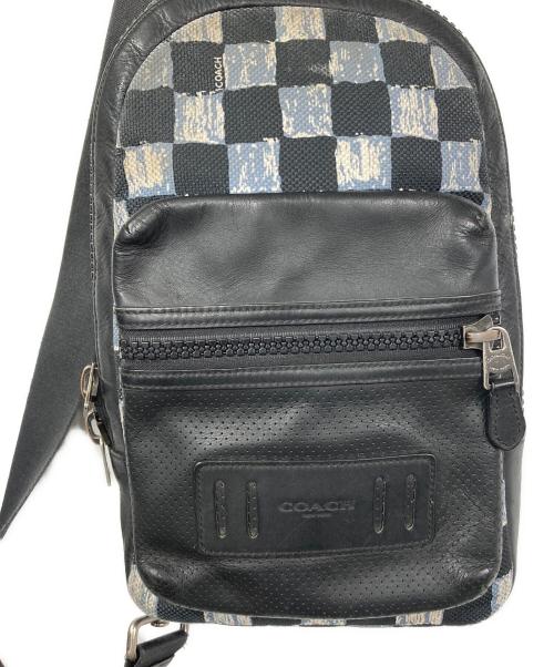 COACH（コーチ）COACH (コーチ) ブロックチェックショルダーバッグ グレーの古着・服飾アイテム