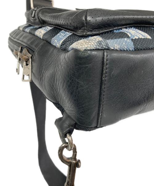 COACH（コーチ）COACH (コーチ) ブロックチェックショルダーバッグ グレーの古着・服飾アイテム